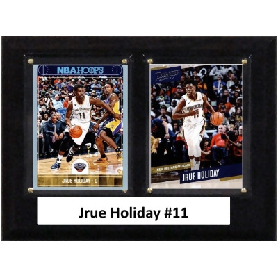 C&I Collectables 68HOLIDAY NBA 6 x 8 in. Jrue Holiday New Orleans Pelicans Two Card Plaque 