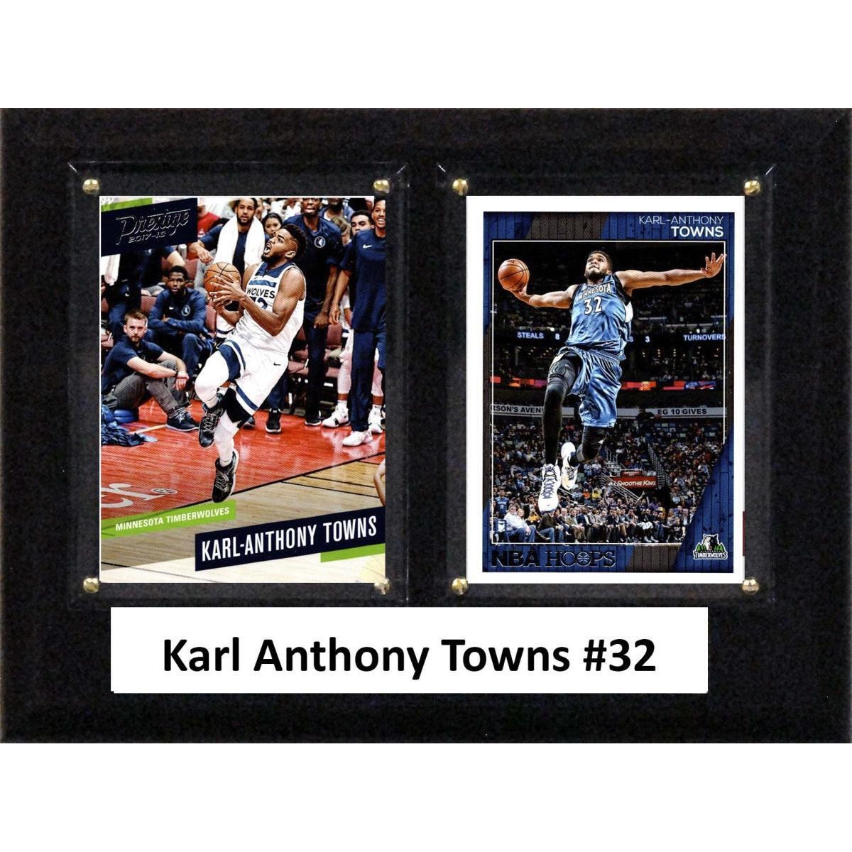 C&I Collectables 68TOWNS NBA 6 x 8 in. Karl Anthony Towns Minnesota Timberwolves Two Card Plaque