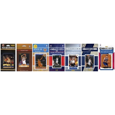 C&I Collectables KNICKS718TS NBA New York Knicks 7 Different Licensed Trading Card Team Sets 