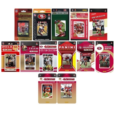 C&I Collectables 49ERS1318TS NFL San Francisco 49ers 13 Different Licensed Trading Card Team Sets 