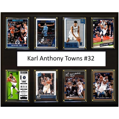 C&I Collectables 1215TOWNS8C NBA 12 x 15 in. Karl Anthony Towns Minnesota Timberwolves 8-Card Plaque 
