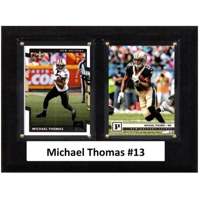 C&I Collectables 68MIKETHOMAS NFL 6 x 8 in. Michael Thomas New Orleans Saints Two Card Plaque 