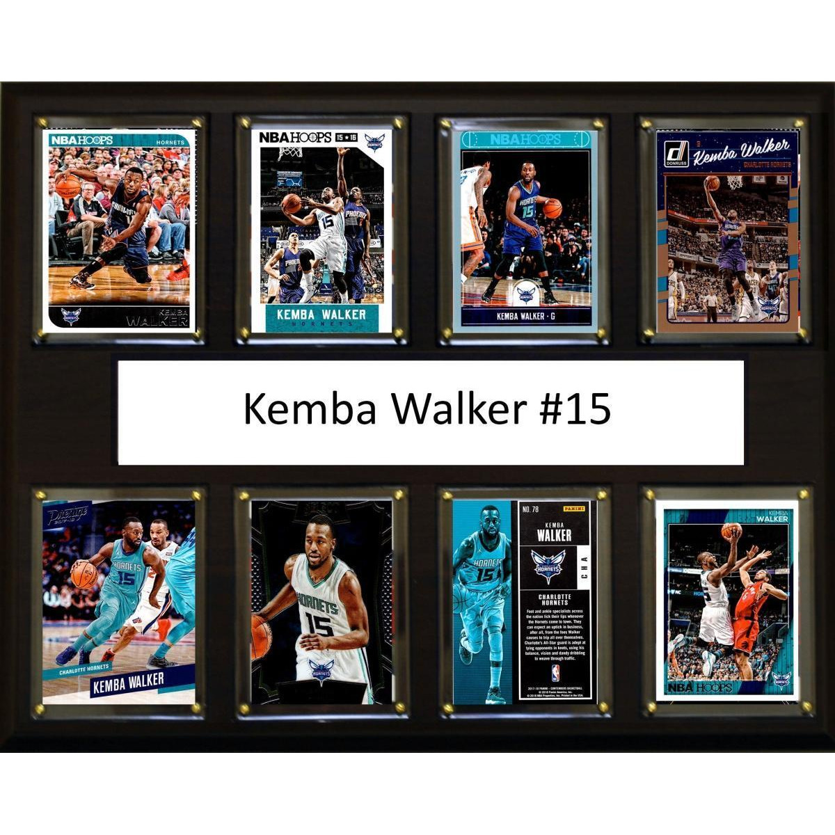 C&I Collectables 1215KWALKER8C NBA 12 x 15 in. Kemba Walker Charlotte Bobcats 8-Card Plaque