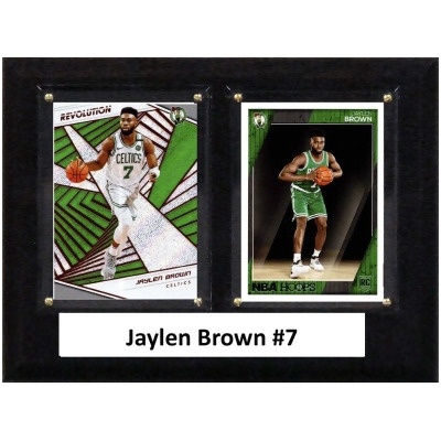 C&I Collectables 68JAYLBROWN NBA 6 x 8 in. Jaylen Brown Boston Celtics Two Card Plaque 