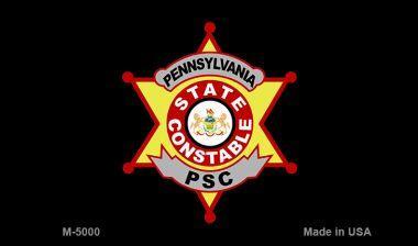 Smart Blonde M-5000 3.5 x 2 in. PA Constable Star Novelty Magnet 