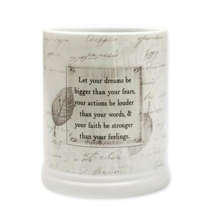Dicksons JW24IW Let Your Dreams Be Bigger than Your Fears Candle Jar Warmer 