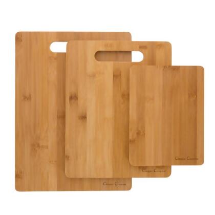 Classic Cuisine 82-KIT1005 Bamboo Cutting Board Set - 3 Piece 