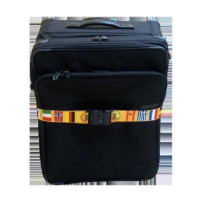 En Route Travelware 143 70 in. International Flag Luggage Belt with Combo Lock - Yellow 