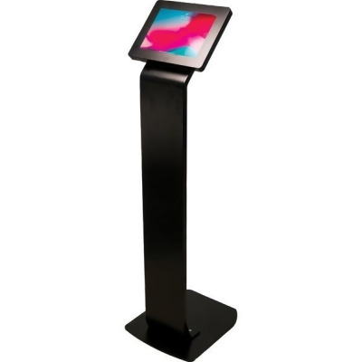 CTA Digital PAD-PARAF 9.7-10.5 in. Premium Locking Floor Stand Kiosk for iPad, Galaxy & Other Tablets - Black 