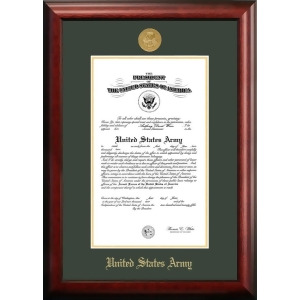Campus Images ARCG00111x14 11 x 14 in. Patriot Frames Army Certificate Mahogany Frame with Gold Medallion - All