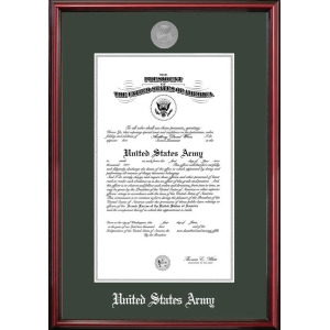Campus Images ARCPT0028.5x11 8.5 x 11 in. Patriot Frames Army Certificate Petite Cherry Frame with Silver Medallion - All