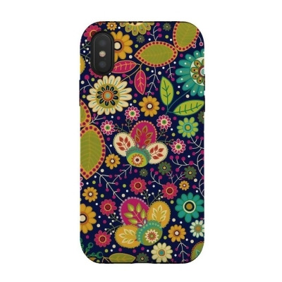 ArtsCase AC-00364998 Pretty Green Multicolor Flowers Case for iPhone XS & X 