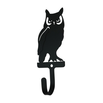 Village Wrought Iron WH-224-S Owl Wall Hook - Small 