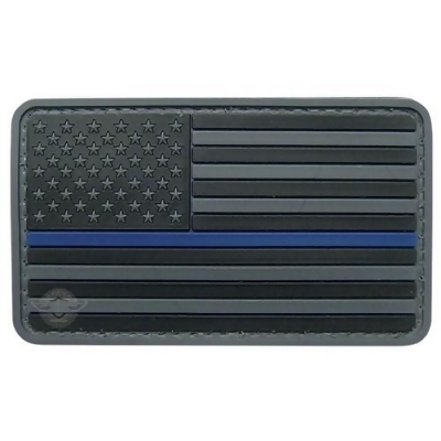 5ive Star Gear TSP-6782000 U.S. Flag Black with Blue Stripe Morale Patch 