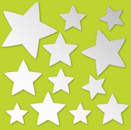Brewster TMA99228 Stars Mirror Art Decal - Set of 24 