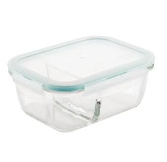 Microwavable Divided Food Storage Containers With Airtight Lock