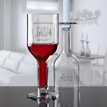 Godinger 45488 9.5 oz Vin De Chandelles Wine Glass Goblets - Pack of 2 