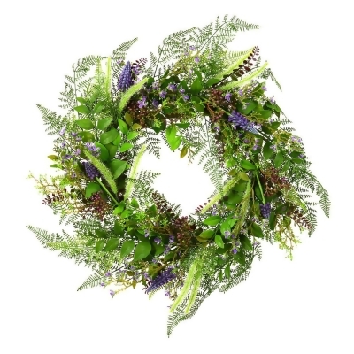 Vickerman FK180124 24 in. Green Maytime Wreath 