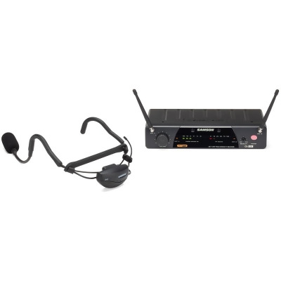 Samson Technologies SAM-SW7A7SQE-K2 AirLine 77 Wireless System QE Fitness Headset - Frequency K2 490.975 MHz 