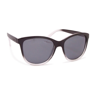 Coyote Eyewear 680562013382 Raven Retro Cool Polarized Sunglasses, Black Clear Fade & Gray 