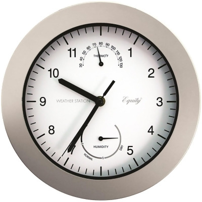 La Crosses 1Y7900 10 in. Thermometer & Humidity Wall Clock 