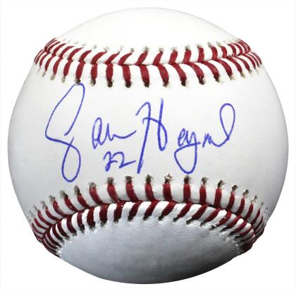 Schwartz Sports Memorabilia HEYBSB104 Jason Heyward Signed Rawlings Official MLB Baseball 