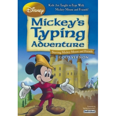 Individual Software EVM MTAG Disney Mickeys Typing Adventure Gold DVD Case 