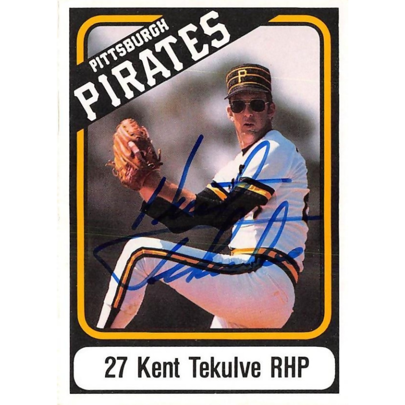 Autograph Warehouse 572515 Pittsburgh Pirates Kent Tekulve Autographed Baseball Card - 1985 Cameron Coca Cola No.27