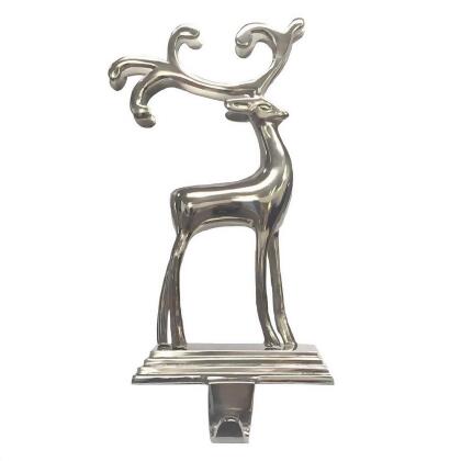 Kurt S. Adler IN0606 Silver Reindeer Stocking Hanger 
