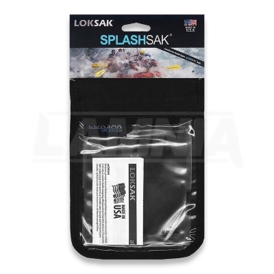 Loksak & Watchfull Eye WAT-PNC-CLR 2018 Aloksak Passport Clear Front Splashsak Nylon Back Pouch with Neck Cord - 5.75 x 8 in. 