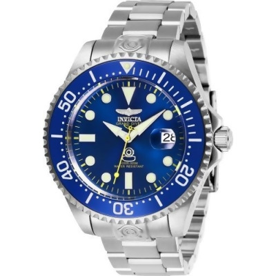 Invicta 27611 Mens Pro Diver Automatic 3 Hand Blue Dial Watch with Stainless Steel 