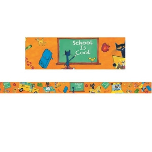 Teacher Created Resources Ep-3268-6 Pete The Cat School Is Cool Spotlight Border - Pack of 6 - All