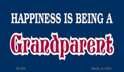 Smart Blonde M-268 3.5 x 2 in. Happiness is Being Novelty Metal Magnet 