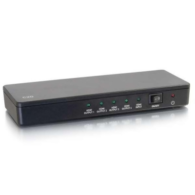 C2G 41058 TAA Split Single HDMI Audio & Video Signal Device to Four HD Displays, Black 