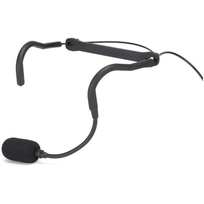 Samson Technologies SAM-QEX 3.5 mm Fitness Headset Microphone - Hirose 4-Pin with Switchcraft TA3F & TA4F Cables 