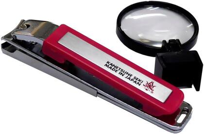 Kanetsune KAN-KC-053-RD 2018 Nail Clipper with Loupe - Red