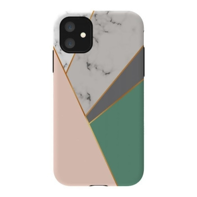 ArtsCase AC-00566610 Modern Geometric Design with Golden Lines for Strong Fit Apple iPhone 11 Case 