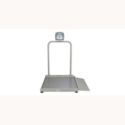 RedMoby HealthOMeter-2500KG Digital Wheelchair Ramp Scale-KG Only - This single-ramp wheelchair scale is perfect for use with standard size wheelchairs. For the option to weigh patients in a seated position. Functions:Body Mass Index (BMI), Zero, Tare, Hold / Release,...