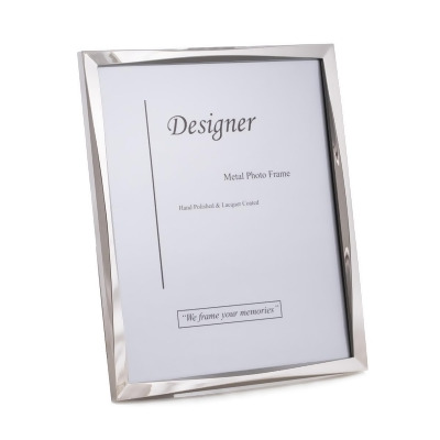 Bey-Berk International SF113-11 5 x 7 in. Silver Tone Picture Frame with Easel Back 