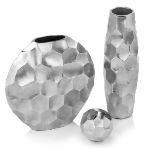 EAN 4512839596969 product image for Homeroots 354637 4 x 4 x 14 in. Rough Silver Facetado Barrel Vase - All | upcitemdb.com