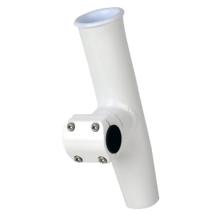 C.e. Smith 53775 Adjustable Mid Mount Rod Holder with Powder Coat Aluminum & Sleeve & Hex Key, Od White - 1.66 & 1.5 in. - All