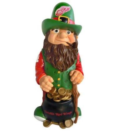 Detroit Red Wings Garden Gnome - Leprechaun 