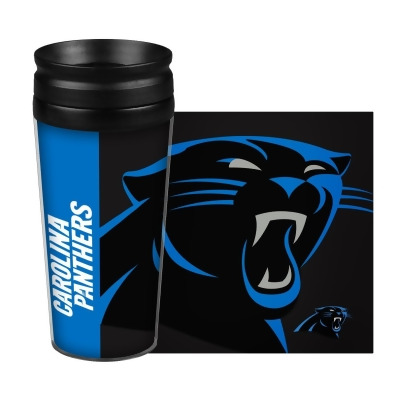 Carolina Panthers Travel Mug 14oz Full Wrap Style Hype Design 