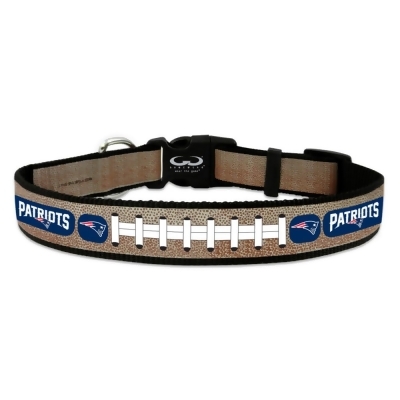 New England Patriots Pet Collar Reflective Football Size Medium 