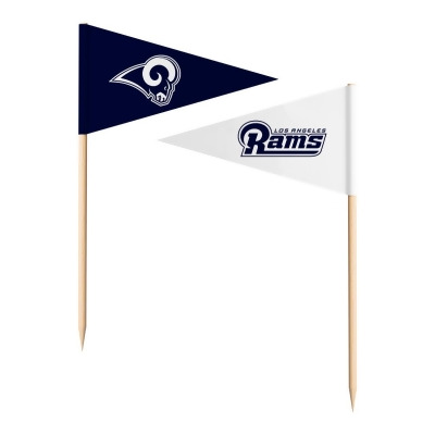 The Sports Vault 7183138226 Los Angeles Rams Toothpick Flags - Pack of 36 