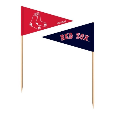 The Sports Vault 7183138504 Boston Red Sox Toothpick Flags - Pack of 36 