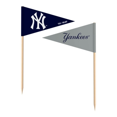 The Sports Vault 7183138519 New York Yankees Toothpick Flags - Pack of 36 