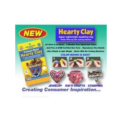 Hearty® Super Lightweight Modeling Clay, White, 5.25 oz (149 g)