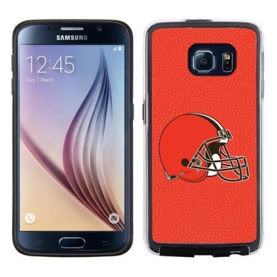 Cleveland Browns Phone Case Team Color Football Pebble Grain Feel Samsung Galaxy S6 