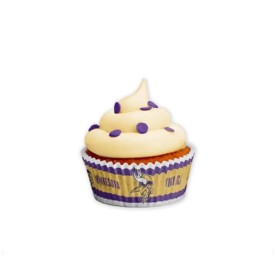 The Sports Vault 7183127218 Minnesota Vikings Baking Cups - Large - Pack of 50 